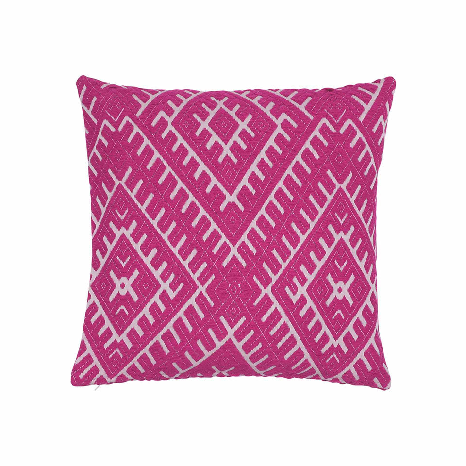 Dagny Kissen pink weiß Größe 65x65