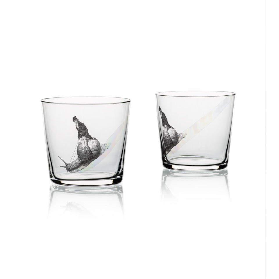 Illo & Stencel Trinkglas Rainbow Rider transparent