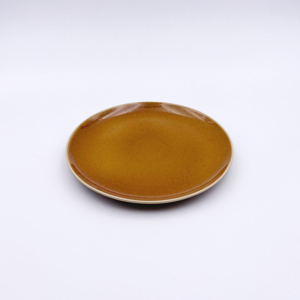 Teller Dessert honigbraun