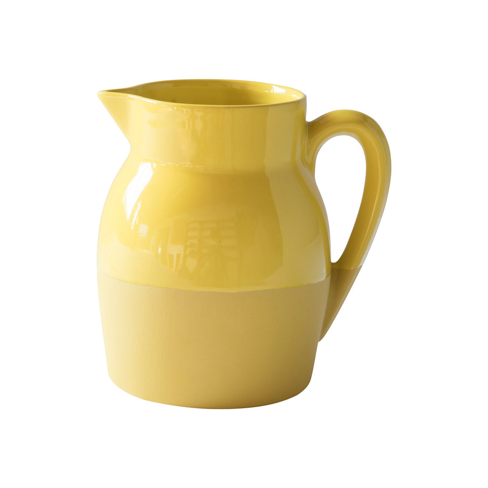 Manufacture Digoin Krug no 10 gelb Frontalansicht