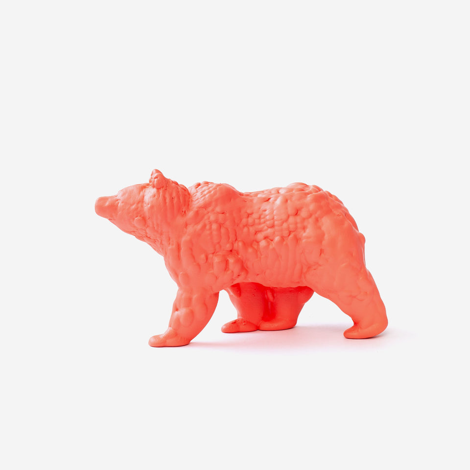 Orso Skulptur Bär klein korall