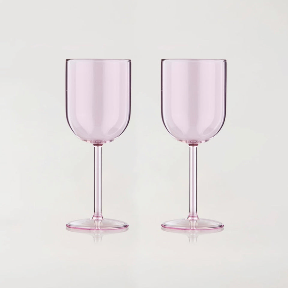 Weingläser 2er Set rosa