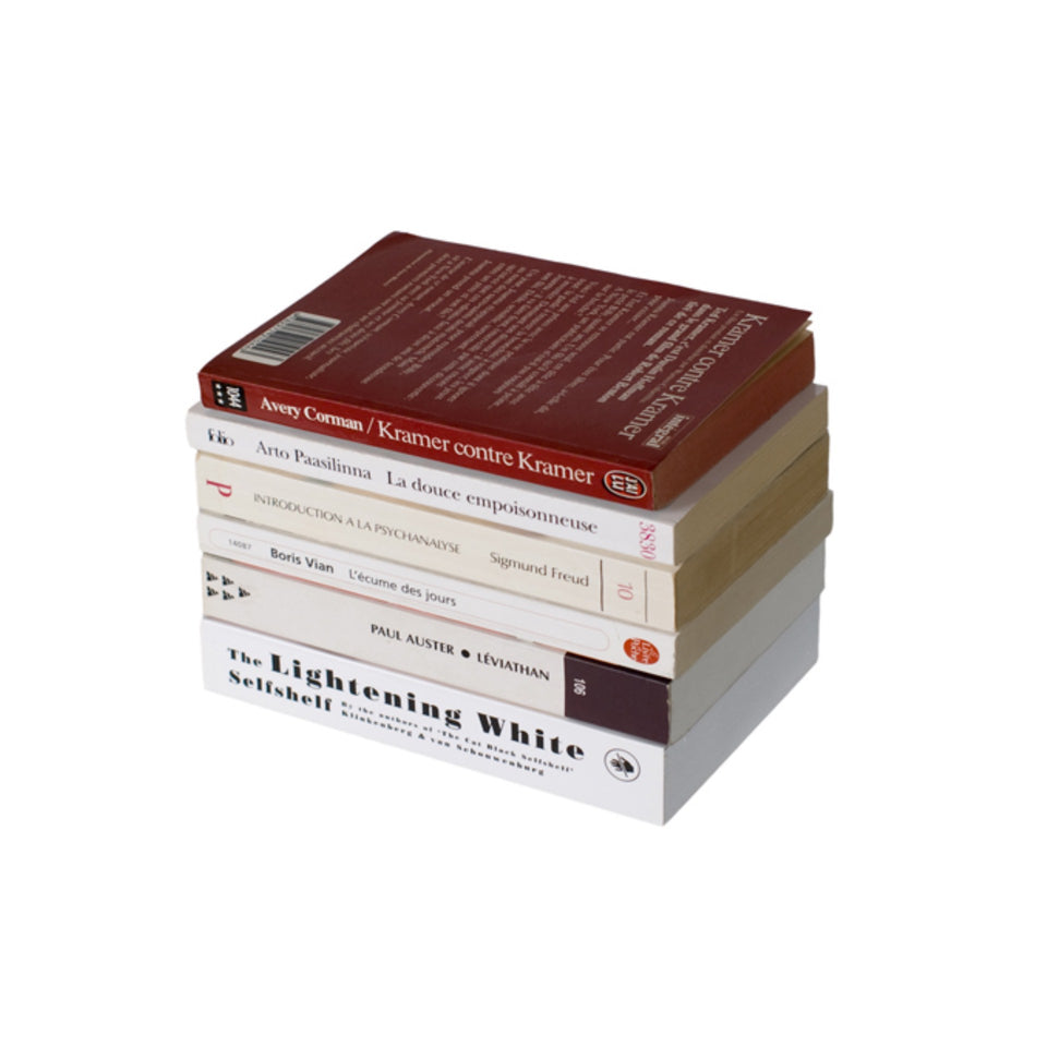 Wandregal Taschenbuch in weiß