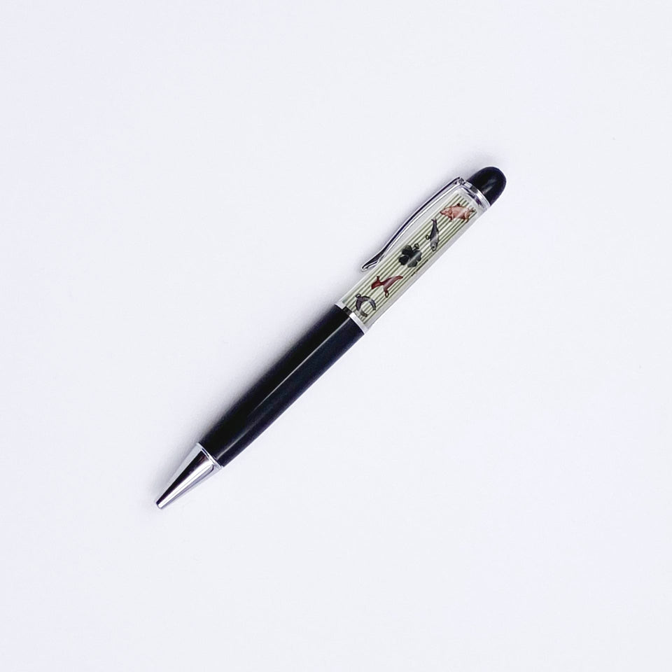 Kugelschreiber Glücksbringer Kleeblatt